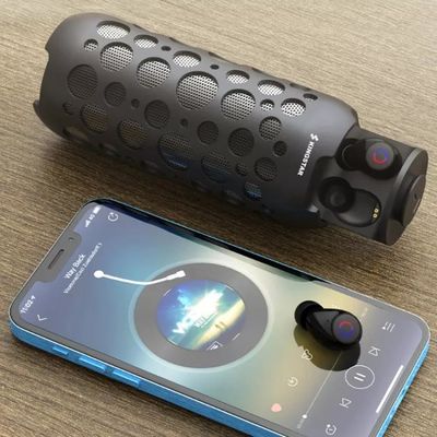 1 야외 휴대용 스피커 마이크 핸즈 프리와 TWS 블루투스 이어폰 무선 전신에서 2