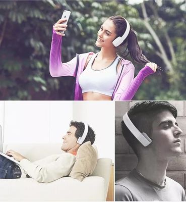 접힌 블루투스 헤드셋 헤드폰, IPX5 방수 진실 무선 전신 스테레오 해드셋