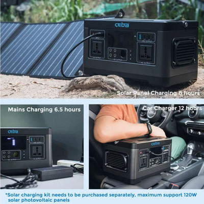 야외 태양력 휴대용 발전기 110V 220V 500w 야영 태양 동력화차