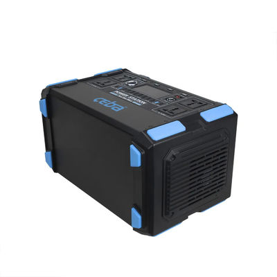 접힌 태양 전지판과 1000W 리튬 배터리 태양발전기 가지고 다닐 수 있는 동력화차